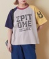 26/-OE天竺 パウダー加工 切替 ラグランスリーブ Tシャツ