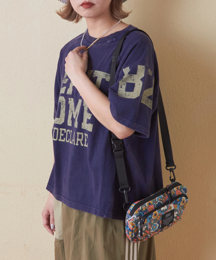 CUBE SUGAR(キューブシュガー) |26/-OE天竺 パウダー加工 切替 ラグランスリーブ Tシャツ