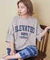 CUBE SUGAR(キューブシュガー)通販 | 26/-OE天竺 パウダー加工 フリル付 ビッグ Tシャツ