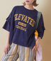 CUBE SUGAR(キューブシュガー)通販 | 26/-OE天竺 パウダー加工 フリル付 ビッグ Tシャツ