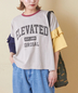 CUBE SUGAR(キューブシュガー)通販 | 26/-OE天竺 パウダー加工 フリル付 ビッグ Tシャツ