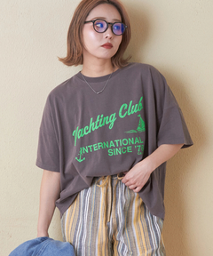 32/-天竺 オゾン加工 ネオン プリント Tシャツ