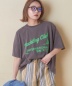 32/-天竺 オゾン加工 ネオン プリント Tシャツ