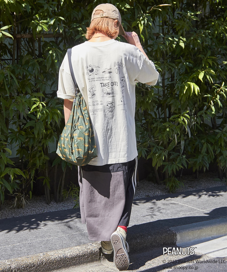 CUBE SUGAR(キューブシュガー) |PEANUTS ( ピーナッツ ) 21/-OE天竺 スヌーピー ビッグTシャツ