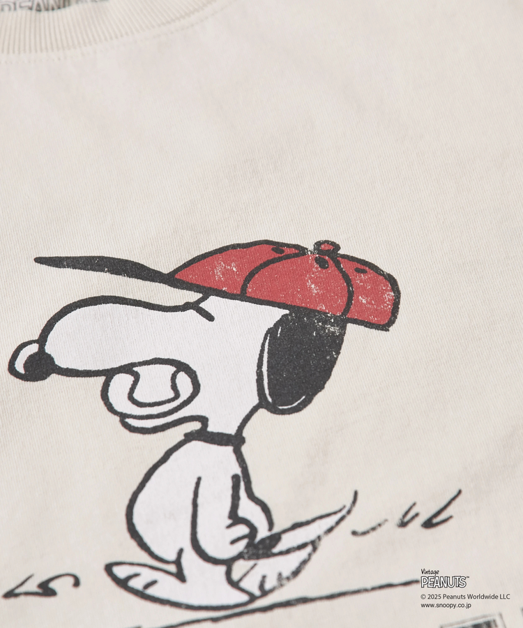 CUBE SUGAR(キューブシュガー) |PEANUTS ( ピーナッツ ) 21/-OE天竺 スヌーピー ビッグTシャツ