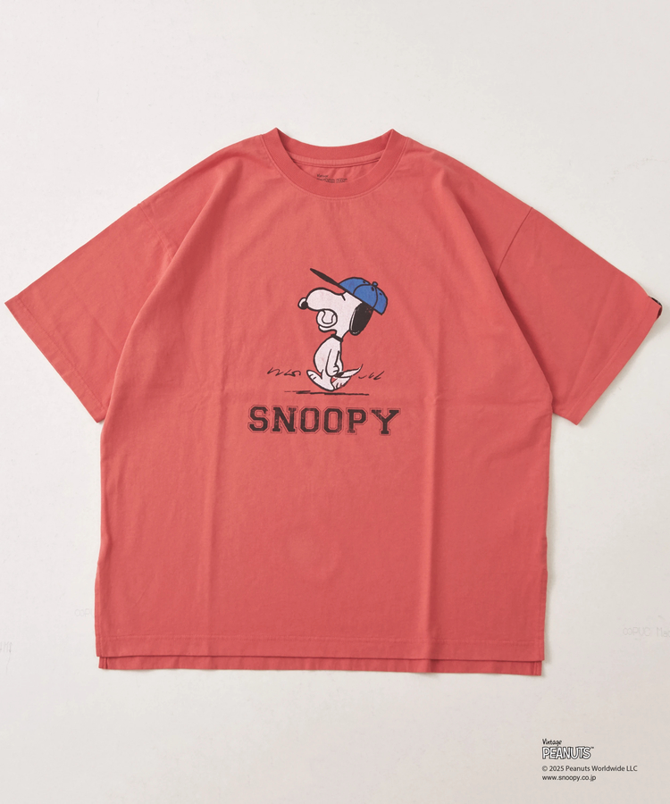 CUBE SUGAR(キューブシュガー) |PEANUTS ( ピーナッツ ) 21/-OE天竺 スヌーピー ビッグTシャツ