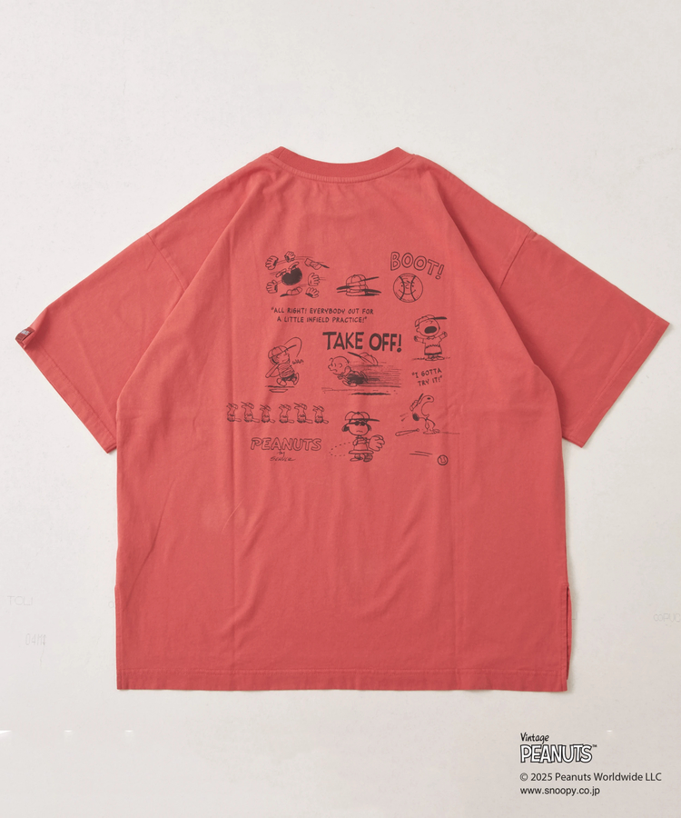 CUBE SUGAR(キューブシュガー) |PEANUTS ( ピーナッツ ) 21/-OE天竺 スヌーピー ビッグTシャツ