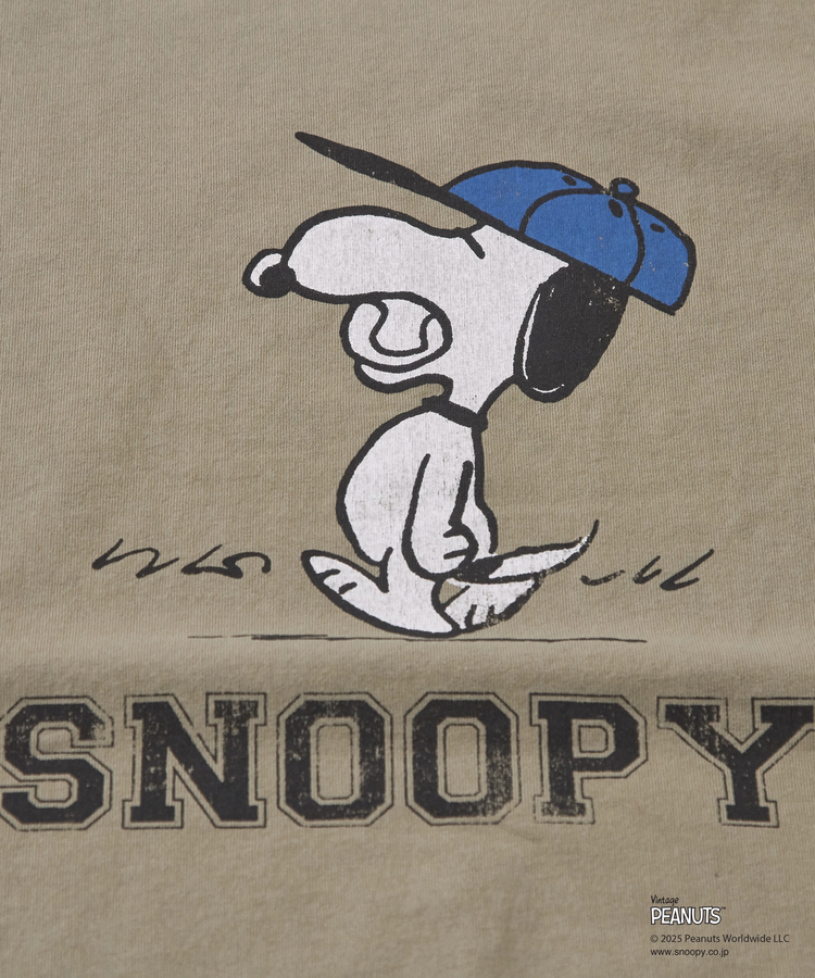 CUBE SUGAR(キューブシュガー) |PEANUTS ( ピーナッツ ) 21/-OE天竺 スヌーピー ビッグTシャツ