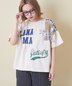 CUBE SUGAR(キューブシュガー)通販 | 26/-天竺 パウダー加工 リメイク風 切替 ドルマンスリーブ Tシャツ