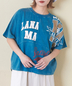 CUBE SUGAR(キューブシュガー)通販 | 26/-天竺 パウダー加工 リメイク風 切替 ドルマンスリーブ Tシャツ