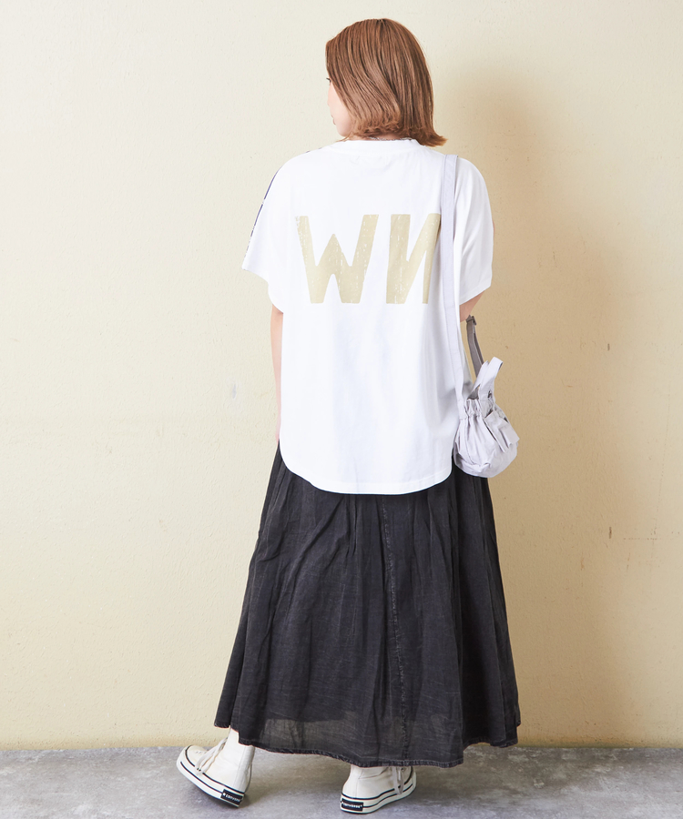 CUBE SUGAR(キューブシュガー) |26/-OE天竺 × バンダナ リメイク風 切替 ドルマンスリーブ Tシャツ