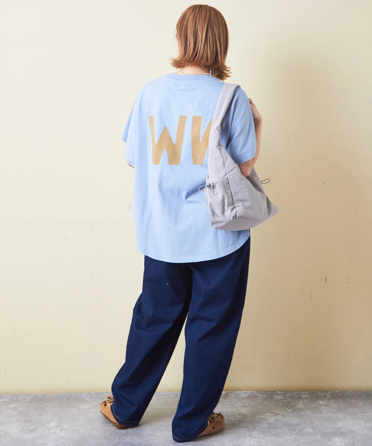 CUBE SUGAR(キューブシュガー) |26/-OE天竺 × バンダナ リメイク風 切替 ドルマンスリーブ Tシャツ