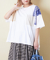 CUBE SUGAR(キューブシュガー)通販 | 26/-OE天竺 × バンダナ リメイク風 切替 Tシャツ