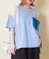 CUBE SUGAR(キューブシュガー)通販 | 26/-OE天竺 × バンダナ リメイク風 切替 Tシャツ