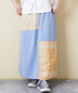 CUBE SUGAR(キューブシュガー)通販 | 26/-OE天竺 × バンダナ リメイク風 切替 スカート
