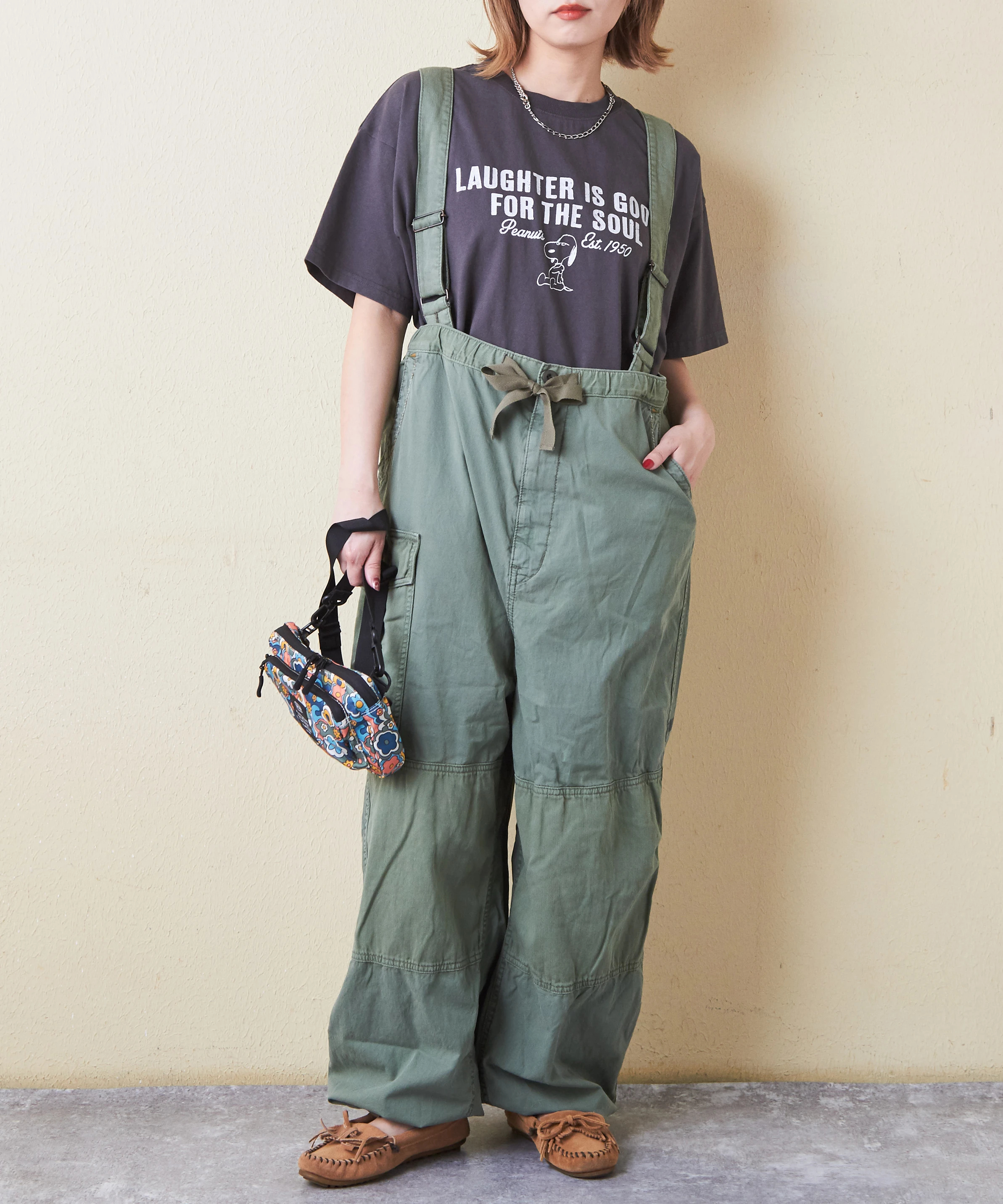MARECHAL TERRE マルシャルテル サスペンダー ライン パンツ