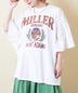 CUBE SUGAR(キューブシュガー)通販 | 26/-天竺 × 布帛 袖フリル ビッグ Tシャツ