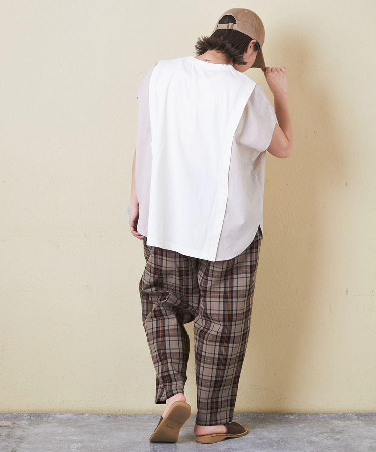 CUBE SUGAR(キューブシュガー) |32/-OE天竺 × シャンブレー ヤッコ Tシャツ