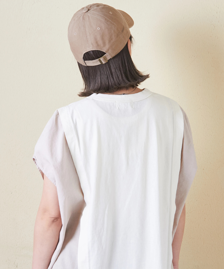 CUBE SUGAR(キューブシュガー) |32/-OE天竺 × シャンブレー ヤッコ Tシャツ