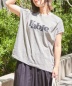 30/-天竺 片染 タック フレンチスリーブ Tシャツ