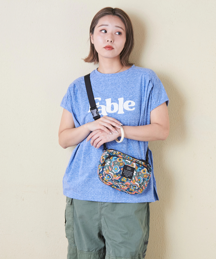 CUBE SUGAR(キューブシュガー) |30/-天竺 片染 タック フレンチスリーブ Tシャツ
