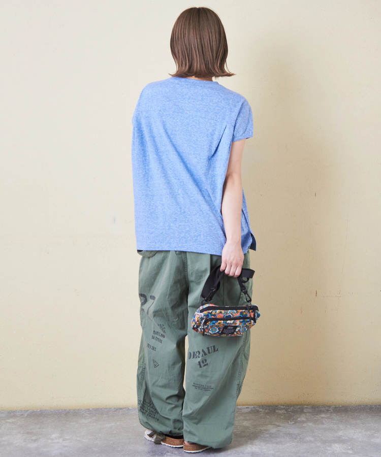 CUBE SUGAR(キューブシュガー) |30/-天竺 片染 タック フレンチスリーブ Tシャツ