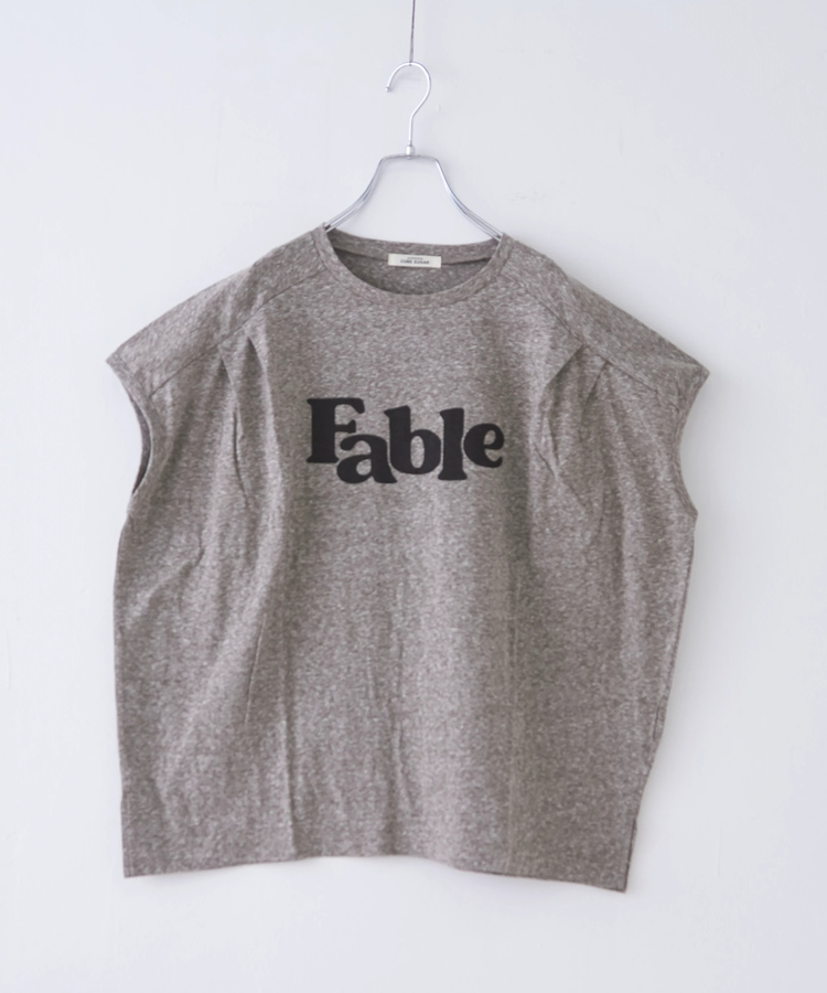 CUBE SUGAR(キューブシュガー) |30/-天竺 片染 タック フレンチスリーブ Tシャツ