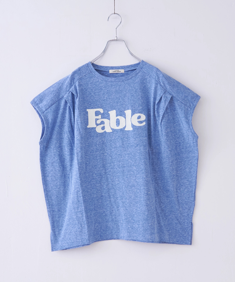 CUBE SUGAR(キューブシュガー) |30/-天竺 片染 タック フレンチスリーブ Tシャツ