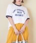 30/-天竺 片染 リンガーTシャツ