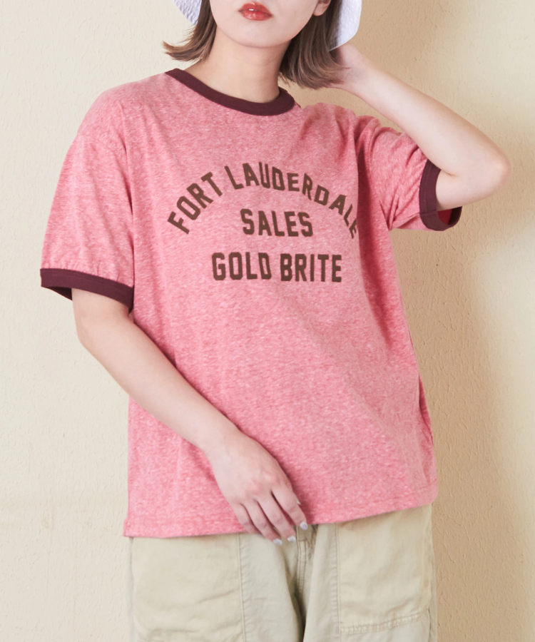 CUBE SUGAR(キューブシュガー) |30/-天竺 片染 リンガーTシャツ