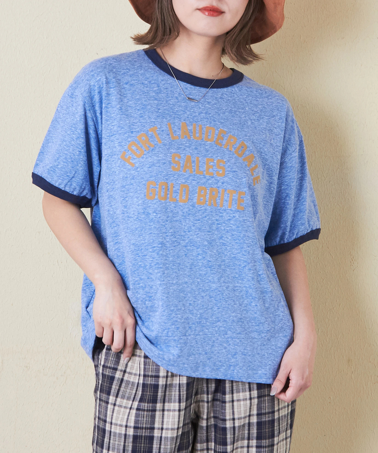 CUBE SUGAR(キューブシュガー) |30/-天竺 片染 リンガーTシャツ