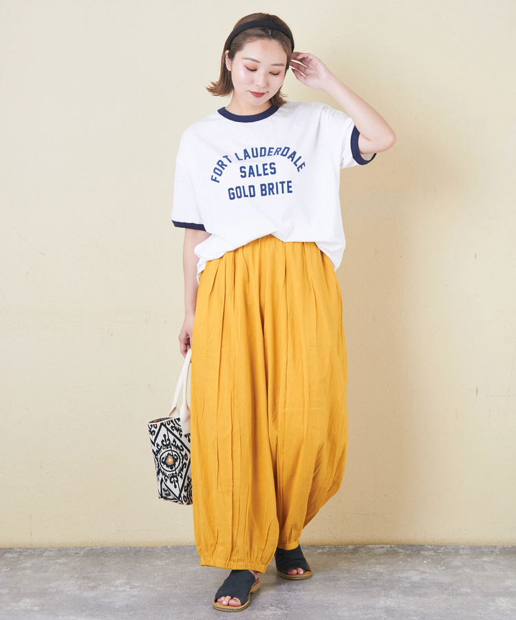 CUBE SUGAR(キューブシュガー) |30/-天竺 片染 リンガーTシャツ