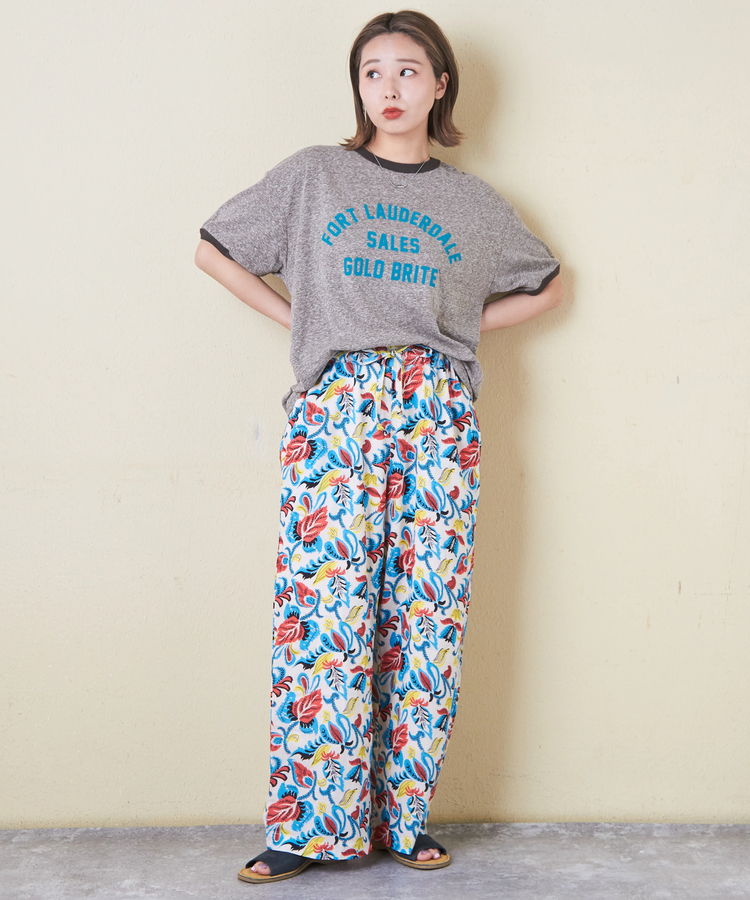 CUBE SUGAR(キューブシュガー) |30/-天竺 片染 リンガーTシャツ