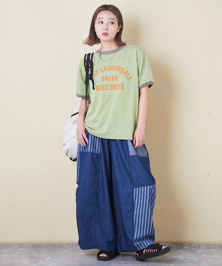 CUBE SUGAR(キューブシュガー) |30/-天竺 片染 リンガーTシャツ