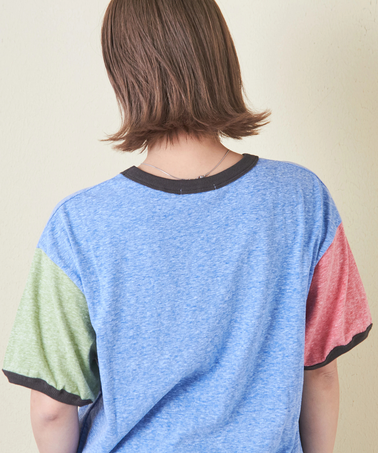 CUBE SUGAR(キューブシュガー) |30/-天竺 片染 リンガーTシャツ