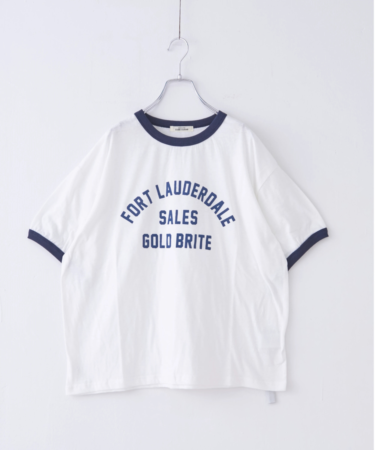 CUBE SUGAR(キューブシュガー) |30/-天竺 片染 リンガーTシャツ