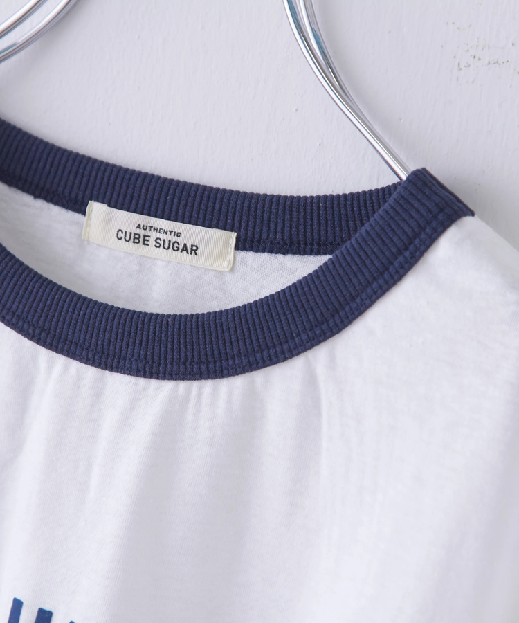 CUBE SUGAR(キューブシュガー) |30/-天竺 片染 リンガーTシャツ