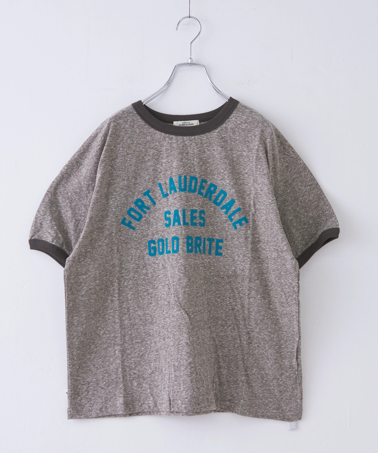 CUBE SUGAR(キューブシュガー) |30/-天竺 片染 リンガーTシャツ