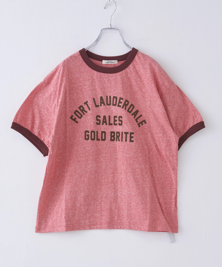 CUBE SUGAR(キューブシュガー) |30/-天竺 片染 リンガーTシャツ