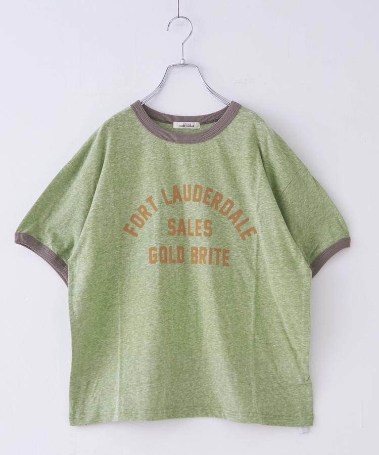 CUBE SUGAR(キューブシュガー) |30/-天竺 片染 リンガーTシャツ