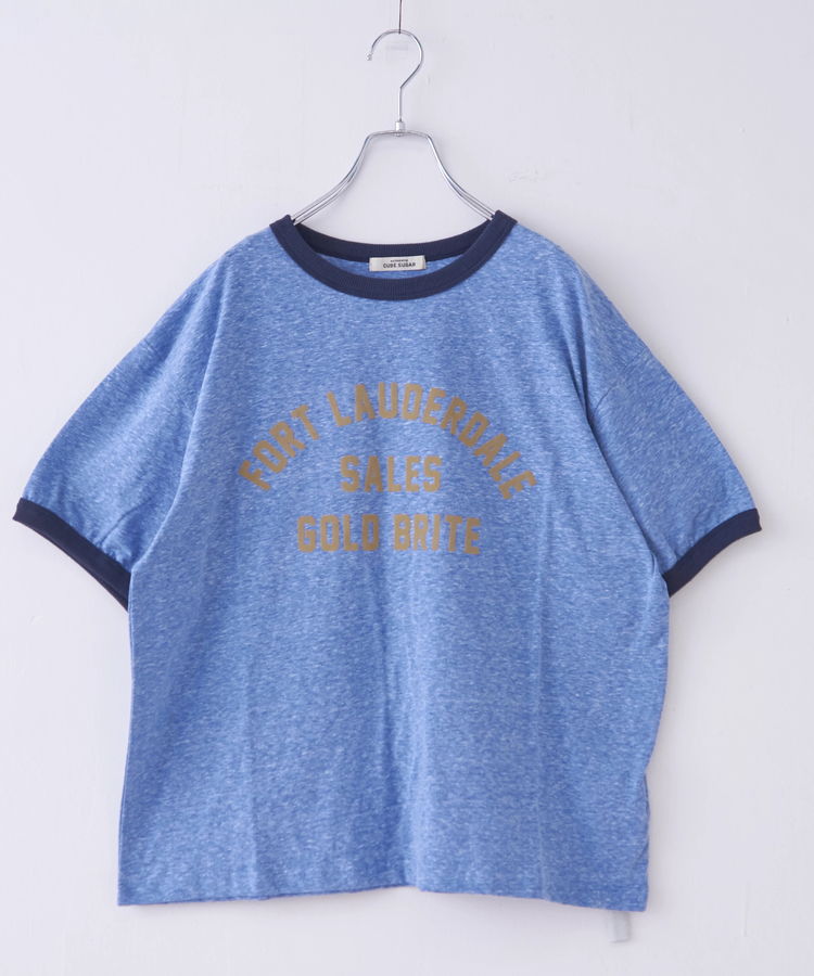 CUBE SUGAR(キューブシュガー) |30/-天竺 片染 リンガーTシャツ