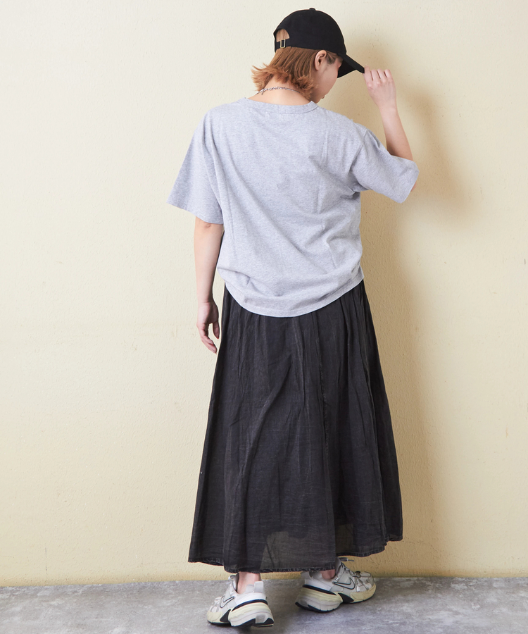 CUBE SUGAR(キューブシュガー) |21/-OE天竺 汗染み防止 加工 ロゴプリント Tシャツ