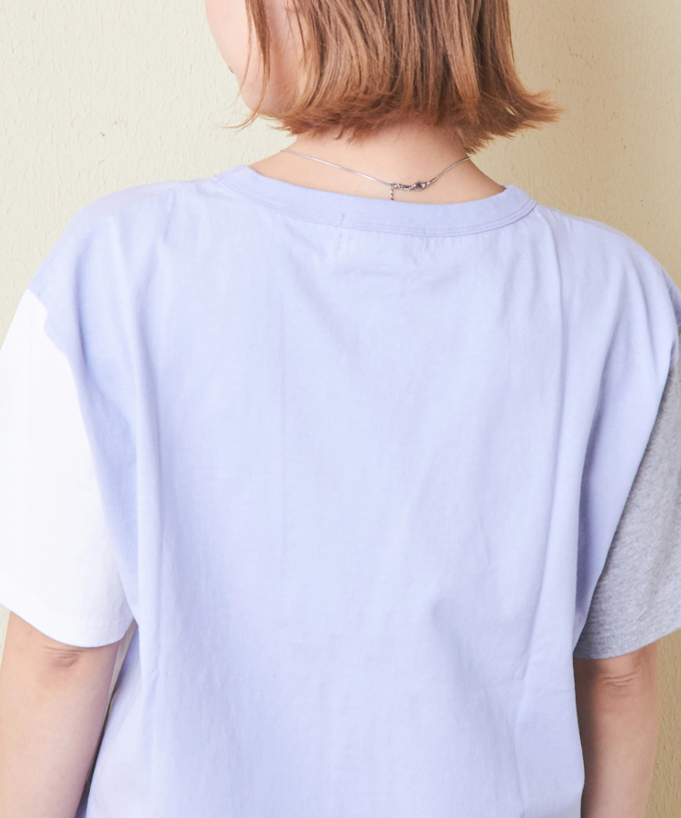 CUBE SUGAR(キューブシュガー) |21/-OE天竺 汗染み防止 加工 ロゴプリント Tシャツ
