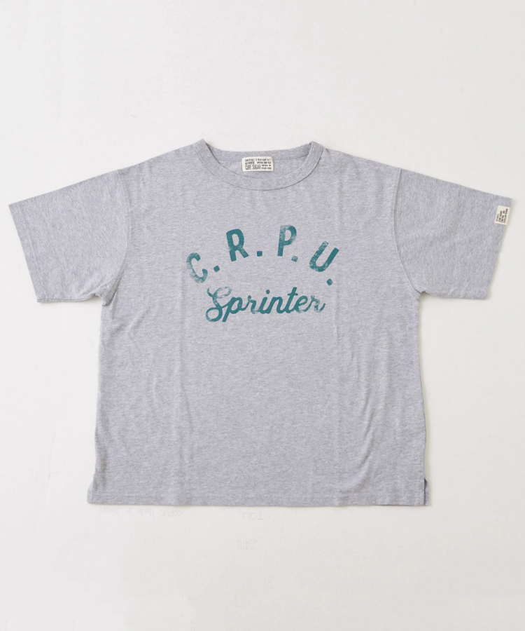 CUBE SUGAR(キューブシュガー) |21/-OE天竺 汗染み防止 加工 ロゴプリント Tシャツ