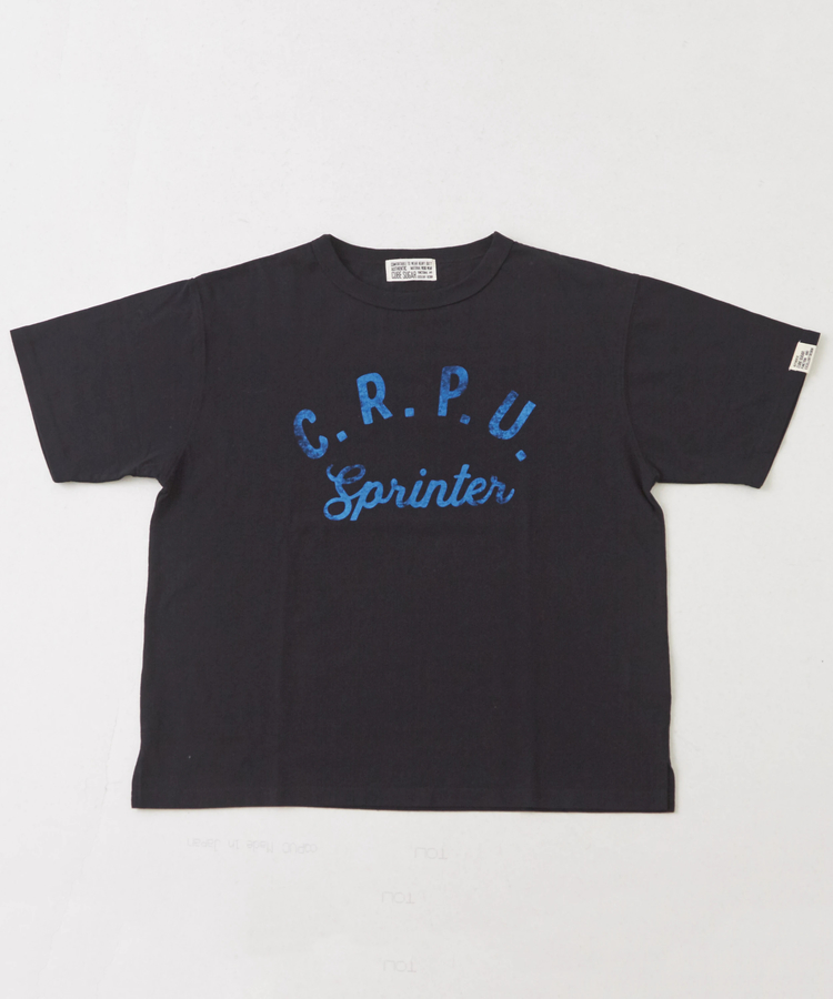 CUBE SUGAR(キューブシュガー) |21/-OE天竺 汗染み防止 加工 ロゴプリント Tシャツ