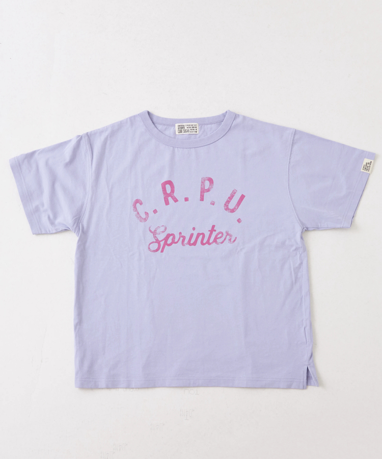 CUBE SUGAR(キューブシュガー) |21/-OE天竺 汗染み防止 加工 ロゴプリント Tシャツ