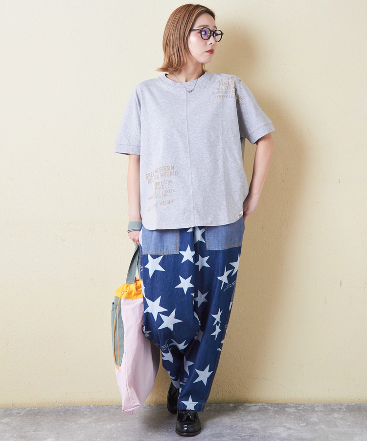 CUBE SUGAR(キューブシュガー) |21/-OE天竺 汗染み防止 加工 裾ラウンド ドルマンスリーブ Tシャツ