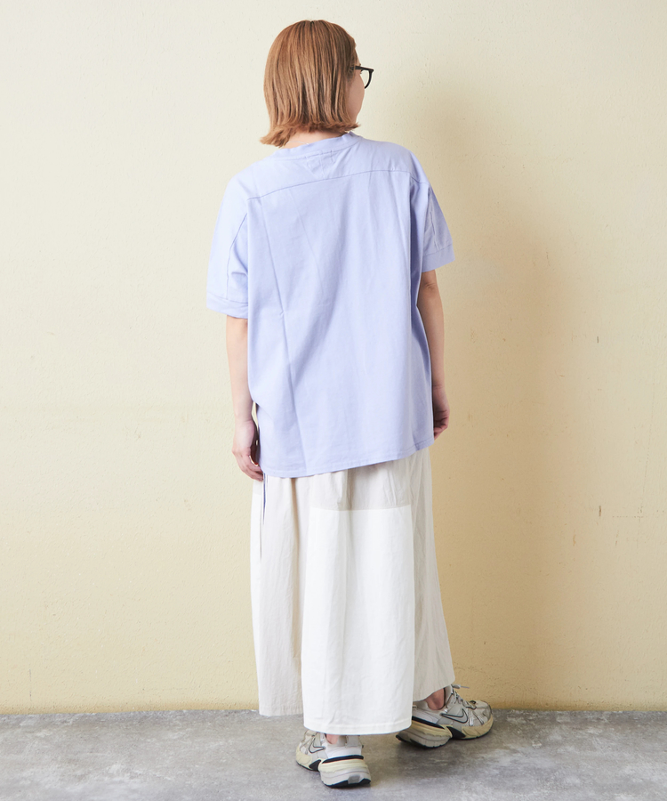 CUBE SUGAR(キューブシュガー) |21/-OE天竺 汗染み防止 加工 裾ラウンド ドルマンスリーブ Tシャツ