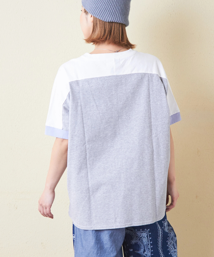 CUBE SUGAR(キューブシュガー) |21/-OE天竺 汗染み防止 加工 裾ラウンド ドルマンスリーブ Tシャツ