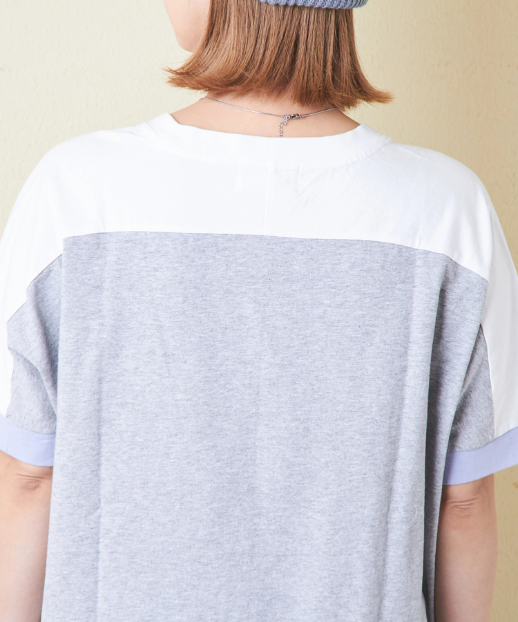 CUBE SUGAR(キューブシュガー) |21/-OE天竺 汗染み防止 加工 裾ラウンド ドルマンスリーブ Tシャツ